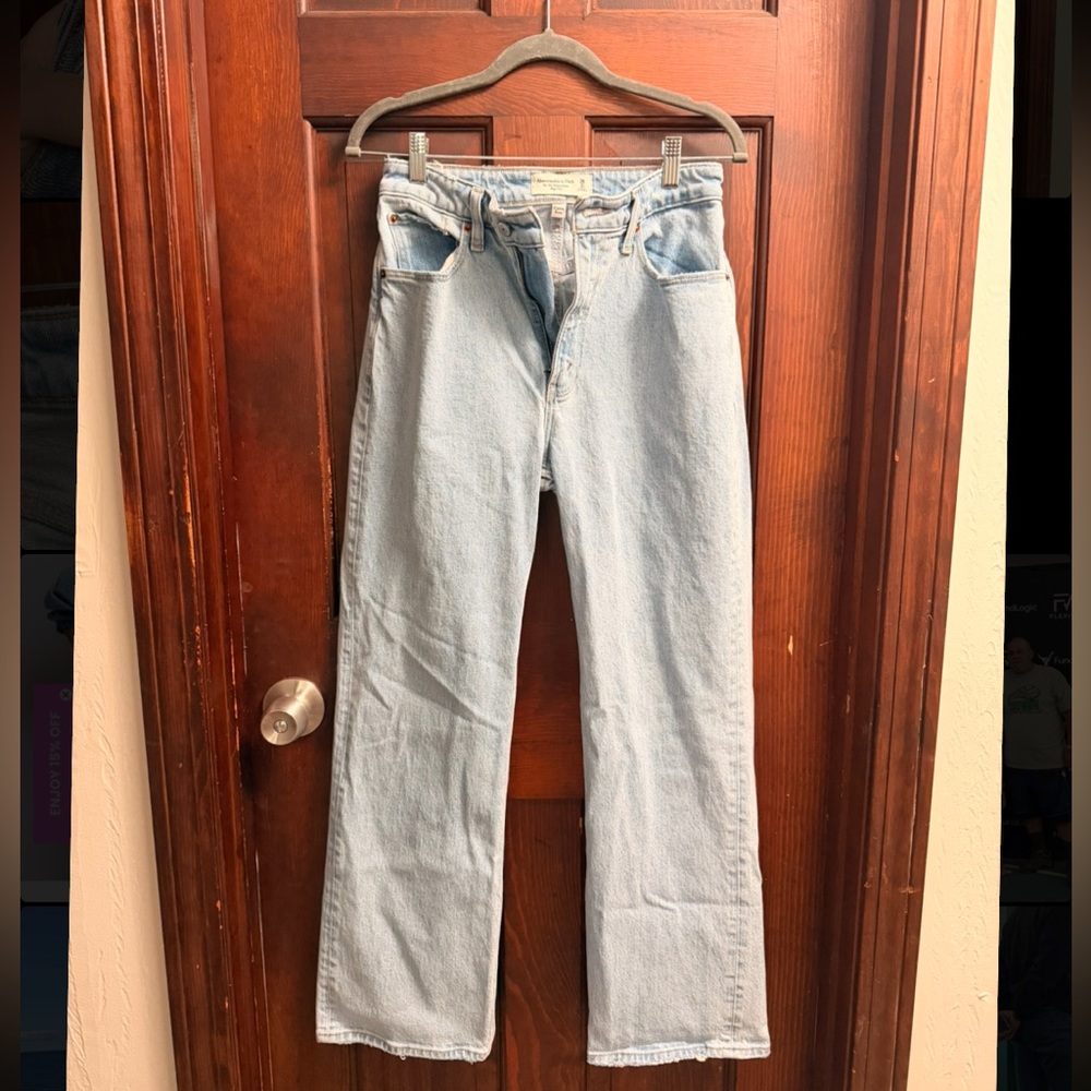 Abercrombie & Fitch Light Blue Straight Leg Jeans